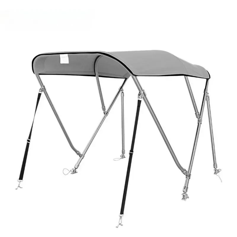 3 Bow Bimini Top Lebar 79-84 inci 85-90 inci 91-96 inci untuk Kapal Kain 600D Solution Dyed Baja Tahan Karat Bimini Top Ukuran Sesuai Pesanan