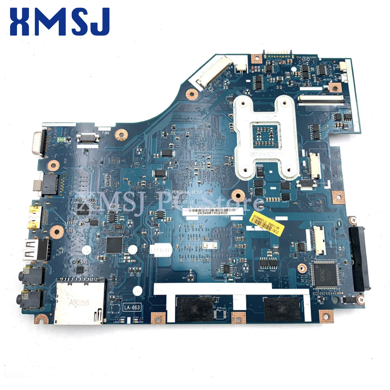 Xmsj Voor Acer Aspire 5736 5736z Laptop Moederbord Pew72 LA-6631P Mbtzz02001 Mb. Tzz02.001 Gm45 Ddr3 Gratis Cpu Volledige Test