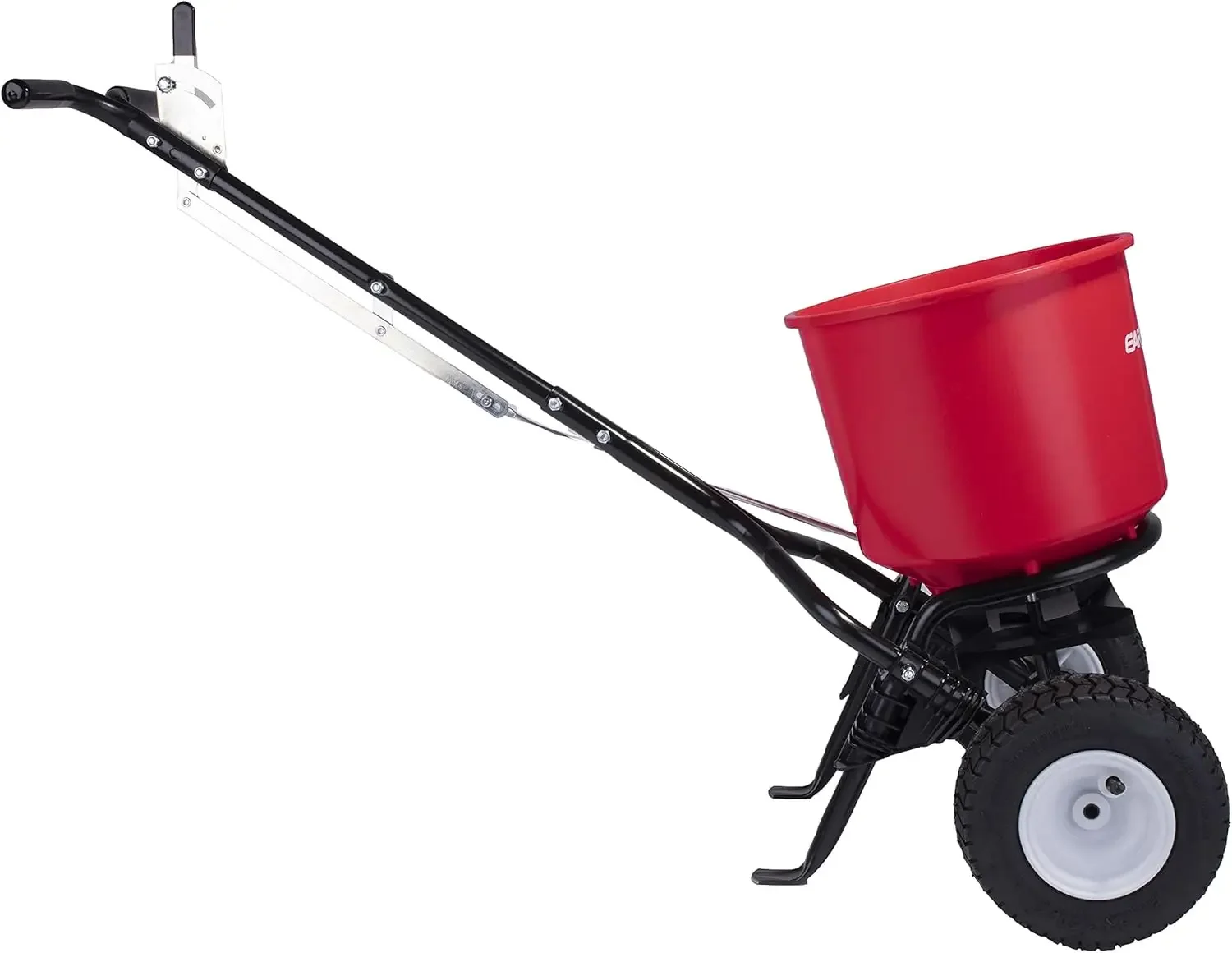 EarthWay 2600A-Plus 40 LB (18 KG) Walk-Behind Broadcast Fertilizer Spreader, Garden Seeder, Salt Spreader w/9-Inch Pneumatic Whe