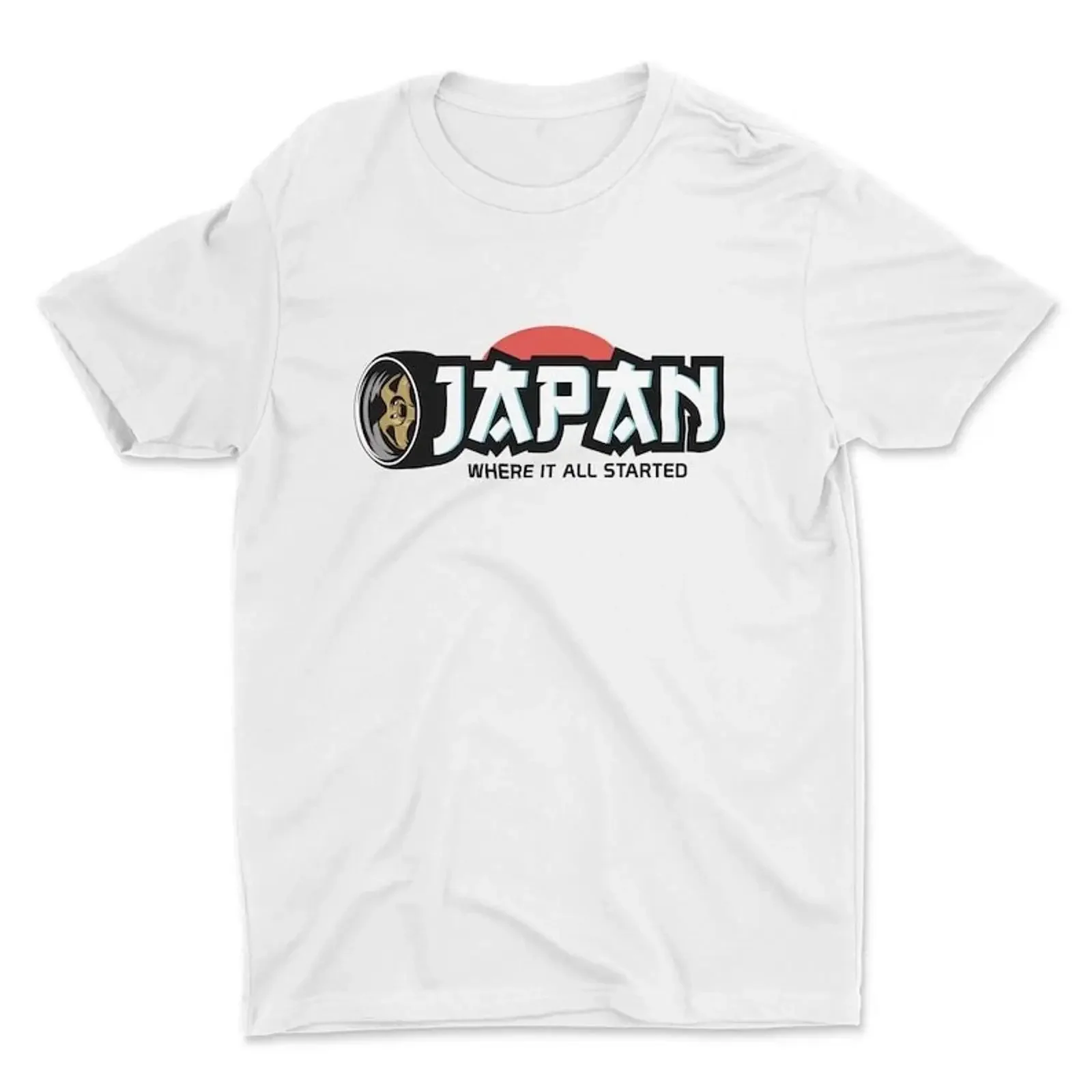 Japan Where It All Started Car T Shirt JDM For Guys Cl vintage Washed homme streetwear Stylish Top For Everyday Wear Soft