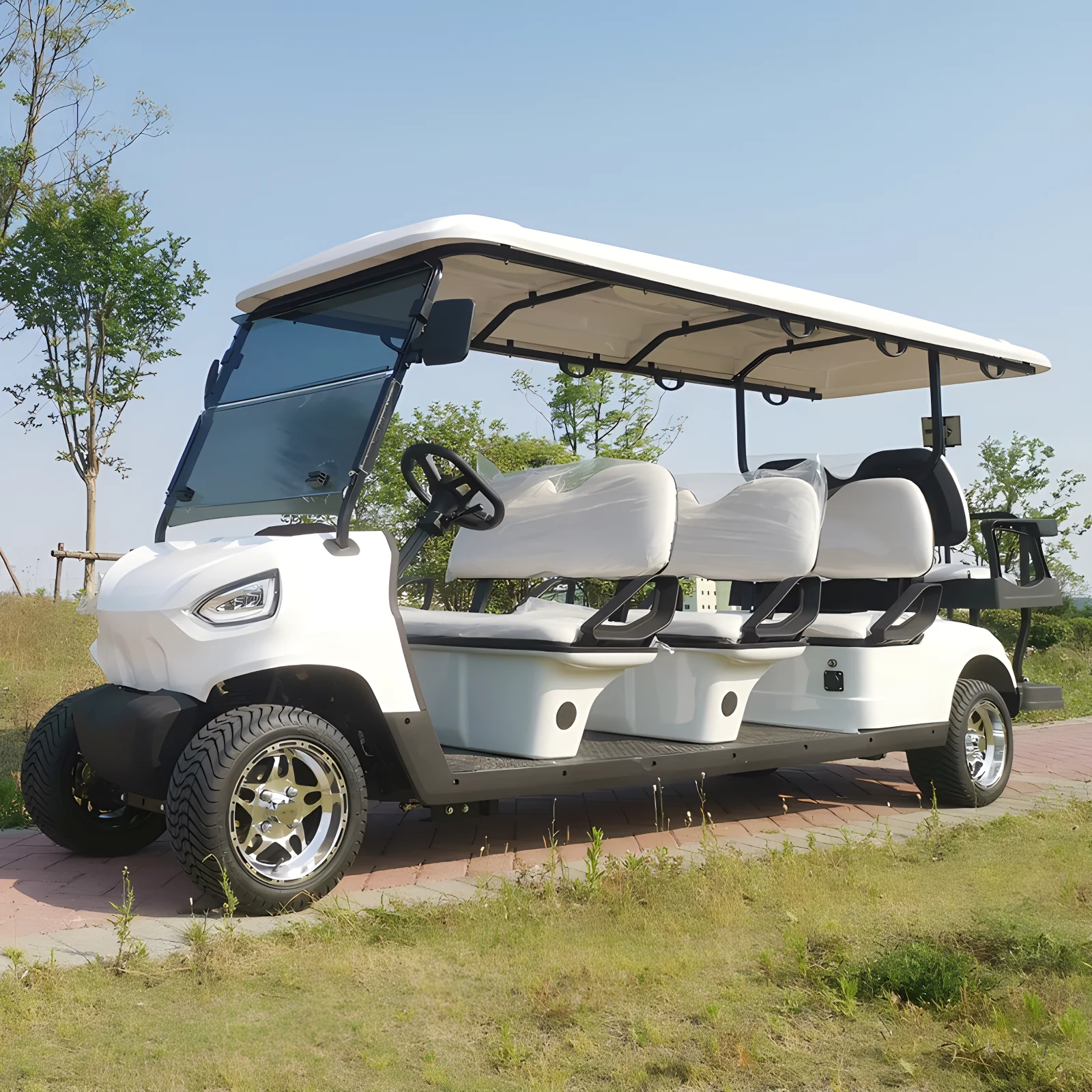 

China Factory 2 seat 48V 72V electric lifted street legal golf carts hunting golf buggy electric club car for sale