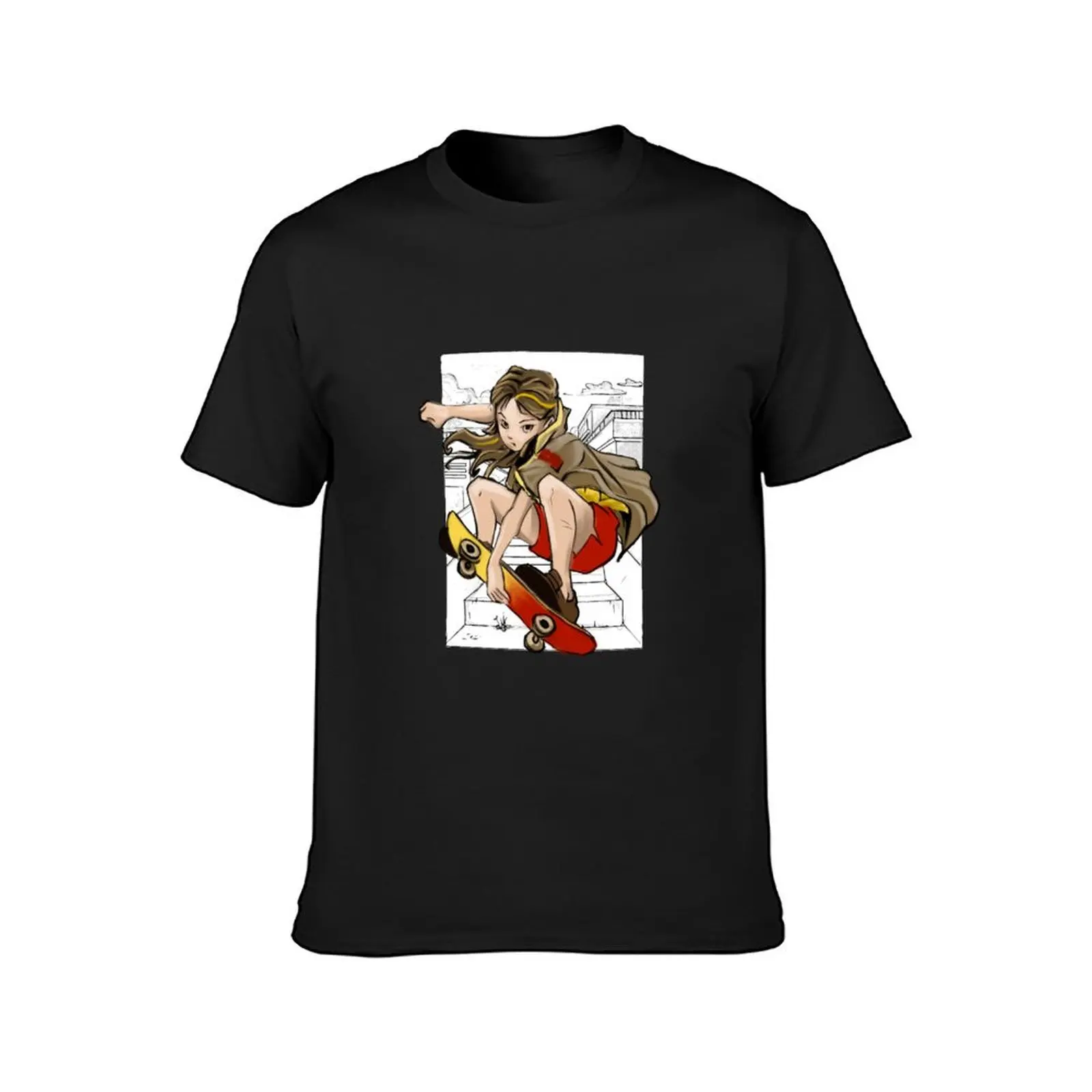 Skater Girl T-Shirt plus sizes cute clothes oversizeds customs design your own mens graphic t-shirts anime