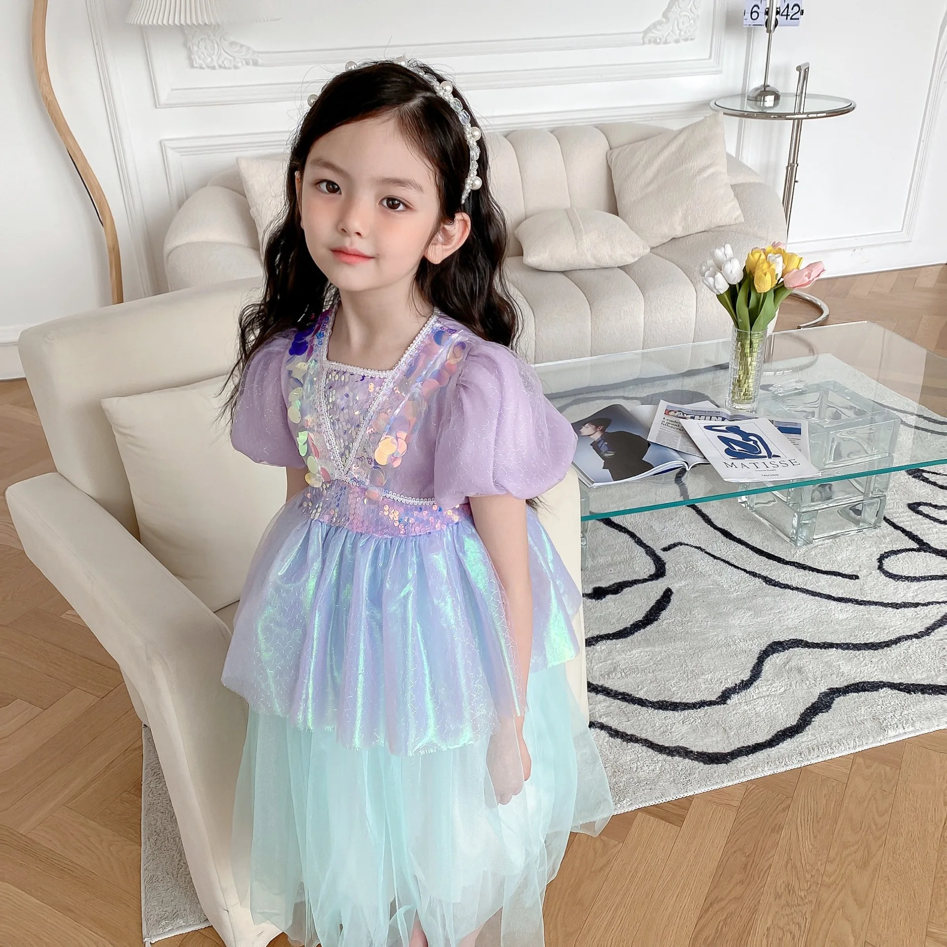 the same style as Mermaid Princess Cosplay Dreamy Mermaid dress Costume Halloween for Kid  Dreamy  mermaid