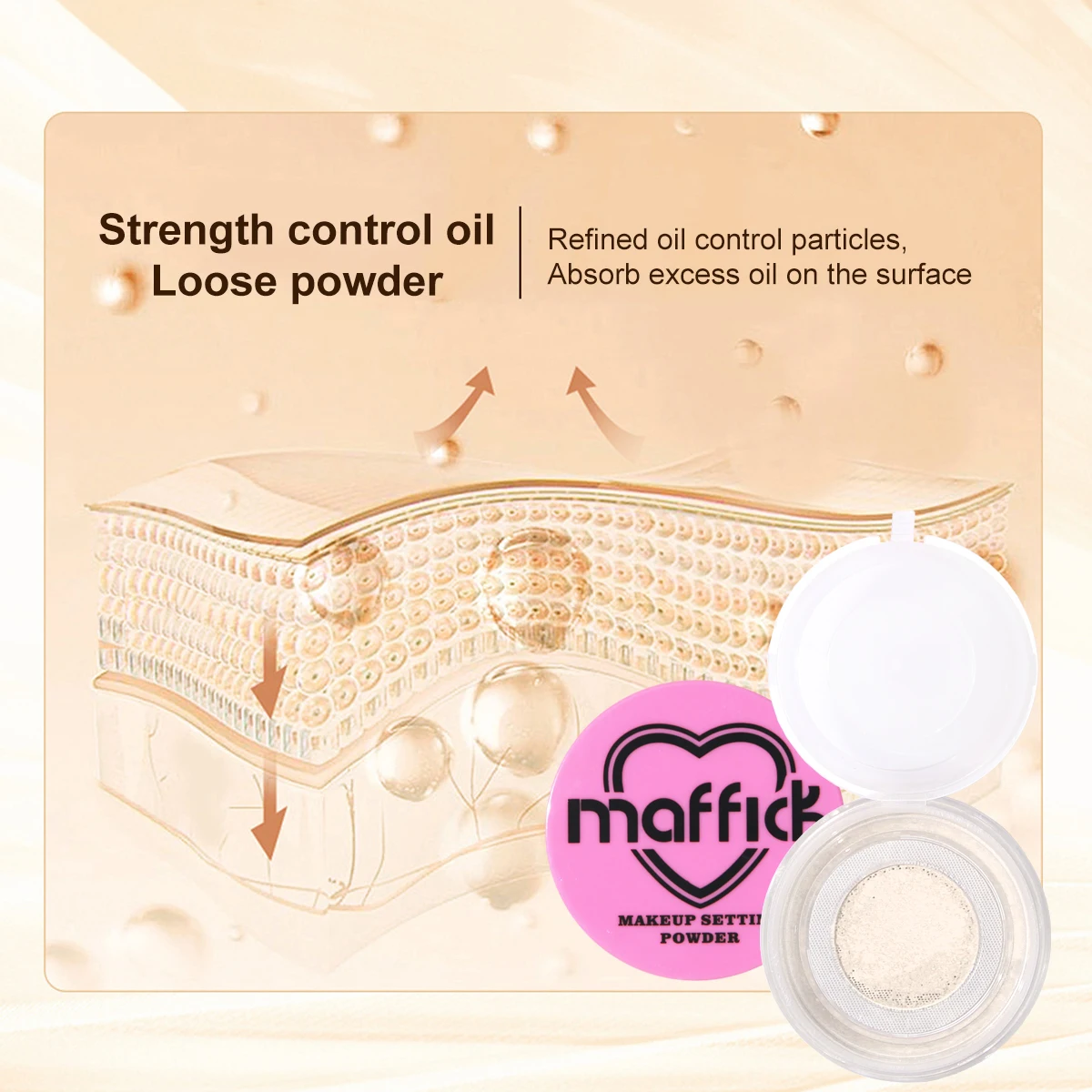 Sweat-proof Contouring Pressed Powder Palette - Long-lasting, full-coverage face foundation for all skin tones