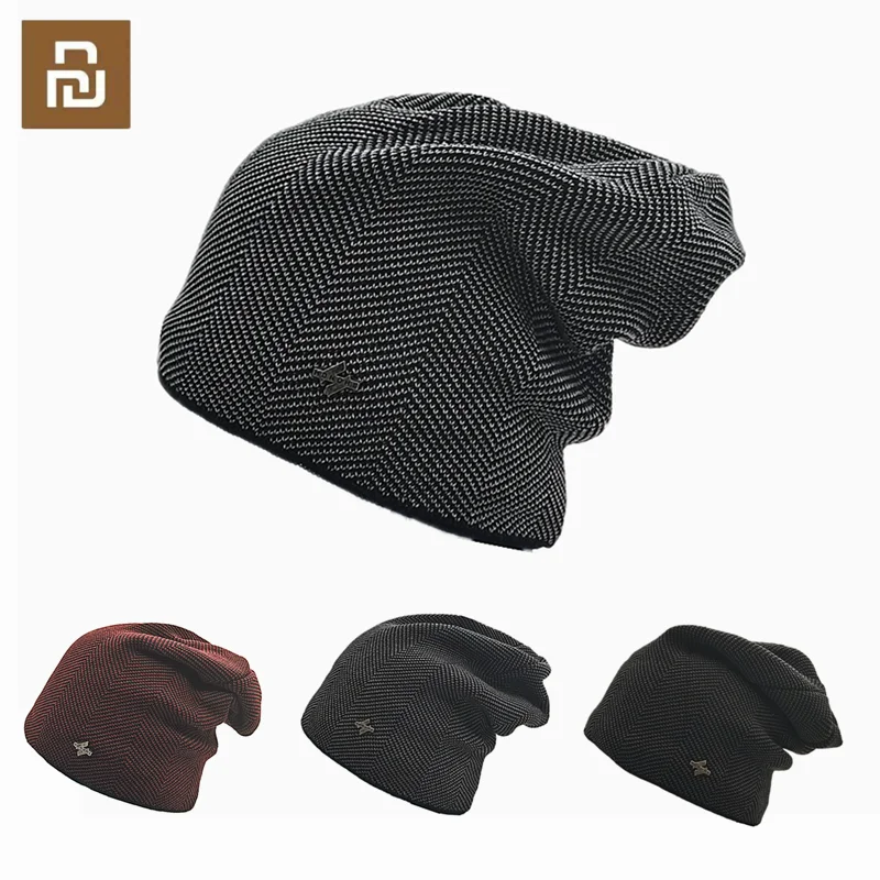 Xiaomi inverno quente chapéu para mulher masculina malha casual gorros skullies mais veludo engrossar chapéus esportes ao ar livre ciclismo esqui boné