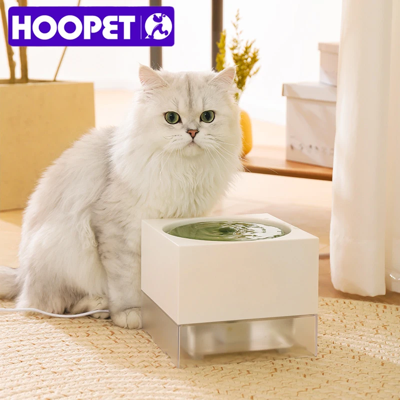 HOOPET Cat Water Dispenser Automatic Circulation Smart Pet Water Dispenser Water Pump Flowing Cat  Water Bowl Feeding Bowl