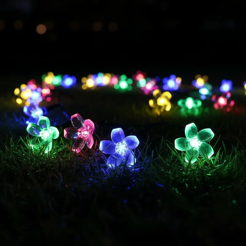 10 20 40LED Cherry Blossom Fairy Lights Battery Operated Waterproof String Lights For Wedding Party Garden Decor