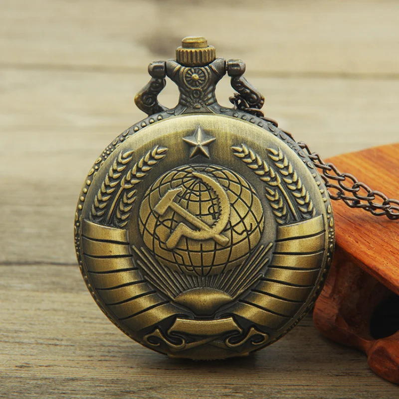 

Mechanical Retro pocket watch Nostalgic Flip Qinggu quartz Souvenir Logo