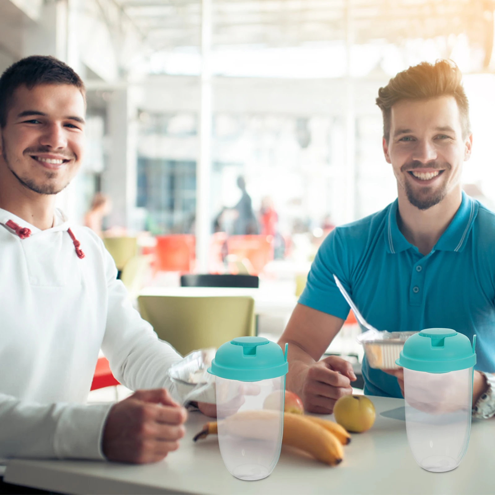 

2 Pcs Yogurt Cup Salad Shaker Container to Go Portable Containers Cups Green Storage Fitness