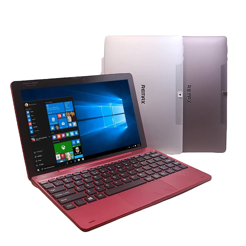 Laptop 2-in-1 Portabel 10.1'' RAM 2GB DDR ROM 32GB 64bit Windows 10 Z8350 Quad Core Tablet dengan Keyboard Lepas Pasang 1280x800IPS