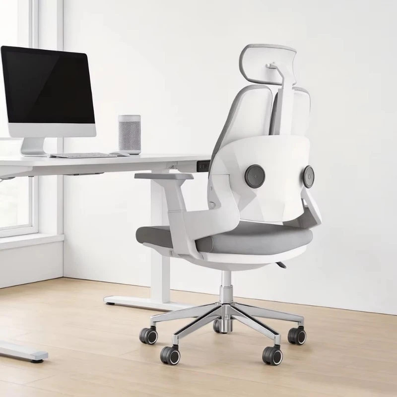 Split Backrest Spine Friendly Heavy Duty Executive Double Backrest 360 Rotary Ergonomic Professional Wood Supported Office Chair