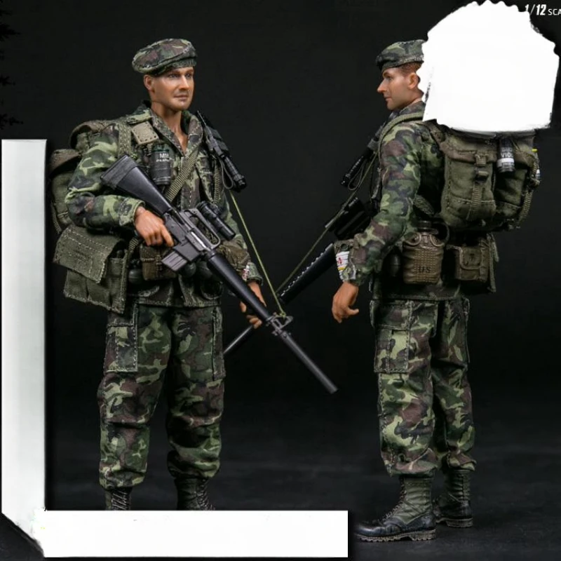 

1/12 DAMTOYS PES009 POCKET ELITE SERIES - Marine Force Recon in Vietnam Full Set Moveable Action Figure Gift For Fans Collect