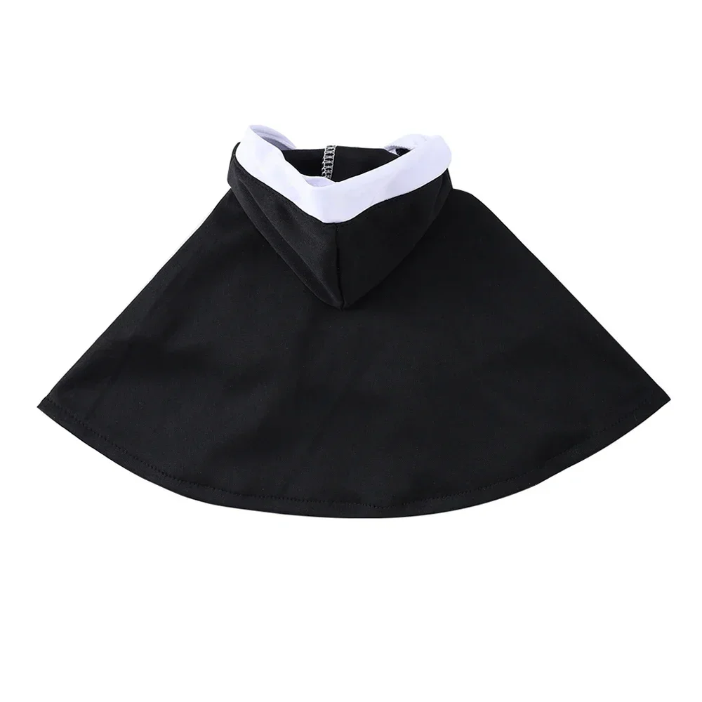 Halloween-Katzen-Nun-Kostüm, Jesus-Kreuz-Muster, Katzenkleidung für kleine Hunde, lustiges, süßes Kostüm für Partys, Overall für Haustiere, Katzenaccessoires. – Detail 4