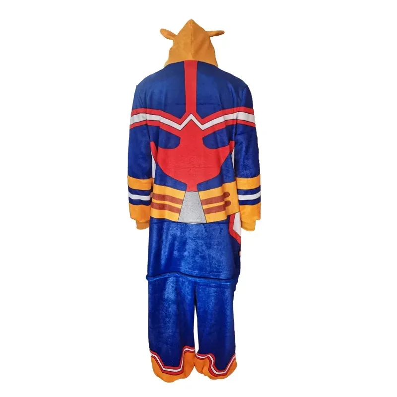 

❤❤2025 Animation Costume Adult Unisex Cartoon Pajamas Anime My Hero Academy All Might Cosplay Bathrobe Flannel Jumpsuit New ★☆