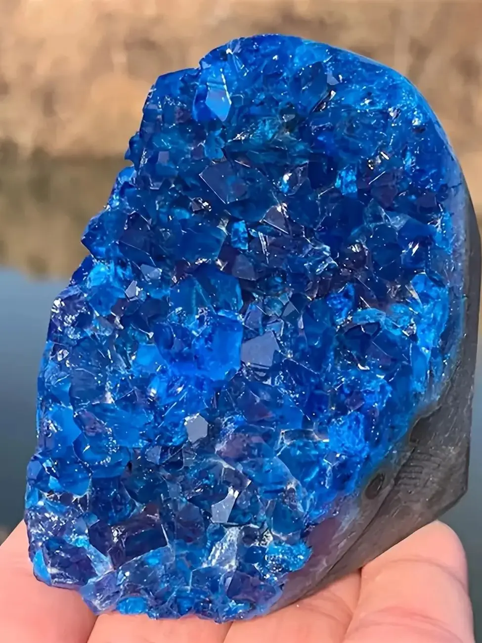 Superbe grappe de cristal bleu, style bohème, parfait pour les réunions de famille, la décoration de la maison et du bureau, 1 pièce