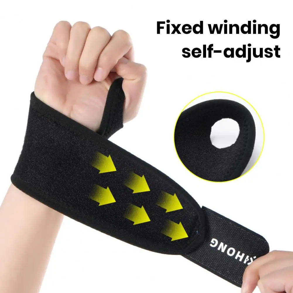 Adjustable Wrist Support Breathable Adjustable Fitness Wrist Brace for Men Women Sweat-absorbing Compression Wrap for Sprain