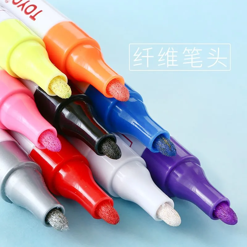 1Pcs Waterproof Cars Wheel Tire Oily Mark Pen Auto Rubber Tyre Colorful Permanent Paint Pen Graffiti Touch Up Paint Marker Pen