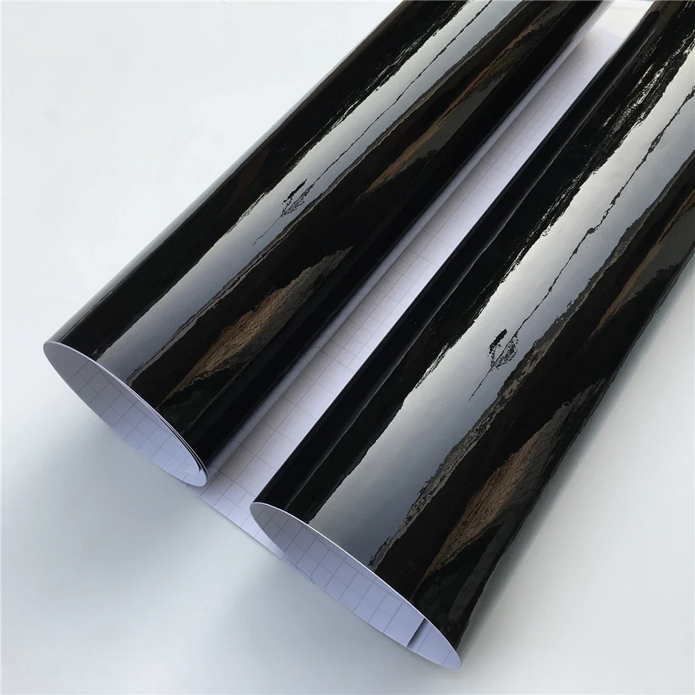 Ultra Glossy Black Vinyl Wrap Car Film Car Wrapping Film Foil Bubble Free For Car Sticker Bike Phone Console Skin - view 3