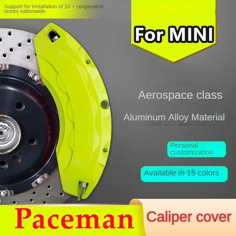 For MINI Paceman Car Brake Caliper Cover Front Rear 3D Aluminum Metal Kit Fit 1.6L COOPER ALL4 2013 2014