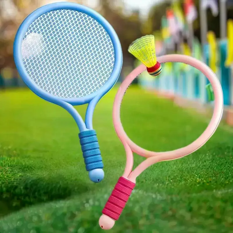مضارب التنس وكرة الريشة للأطفال، مجموعة ألعاب رياضية تفاعلية خفيفة الوزن للأطفال #1