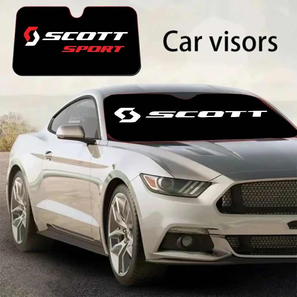 Scott Bike Custom Cartoon Anime Car Windshield Sunshade Foldable Sun Blocker Car Window Shades