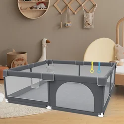 IMBABY-Parc de jeu pour enfants, grands parcs pour bébés gris, aire de jeux intérieure pour bébé, parc de jeu, activités pour bébés, clôture, haute qualité