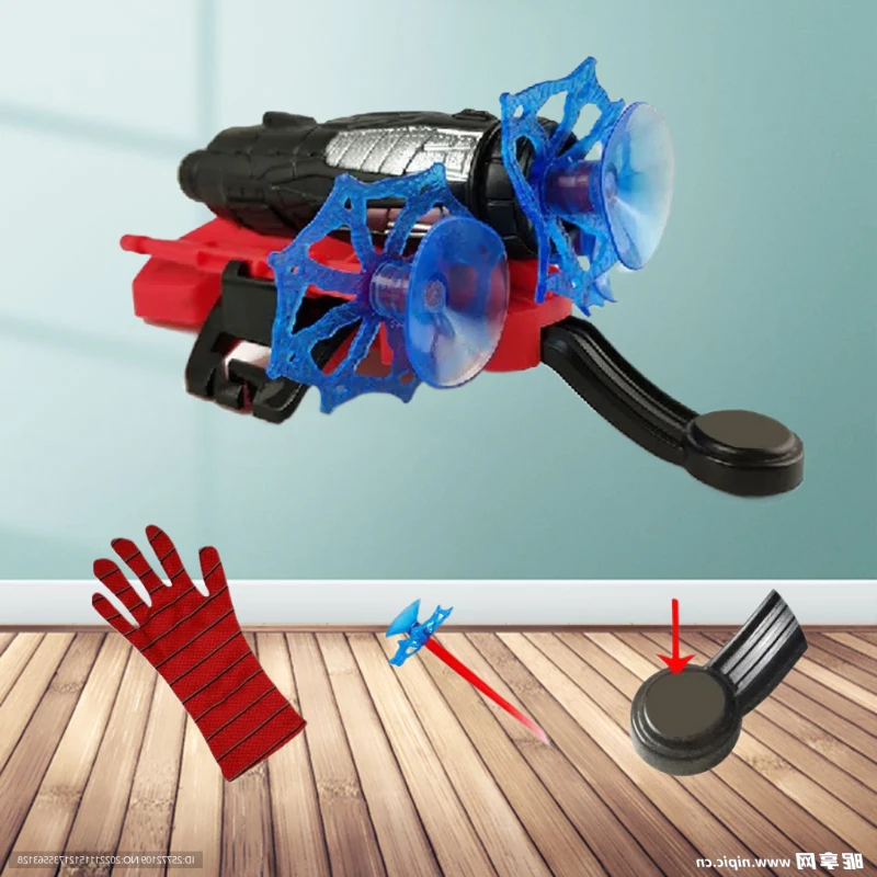 Halloween Superhero Figure Toy Kids Plastic Cosplay Glove Launcher Prop Set Hero Launcher Wrist Toy Set Funny Toys Boy Gift