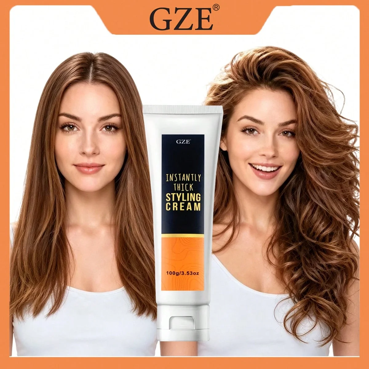 GZE Instantly Thick Styling Cream Formula for Effortless Styling and Long-Lasting Volume | Perfect for All Hair Types