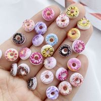 50Pcs Mixed Nail Art Resin Cartoon Cute Donuts Series Charms Rhinestones DIY Craft For Nail 3D Decorations Jewelry