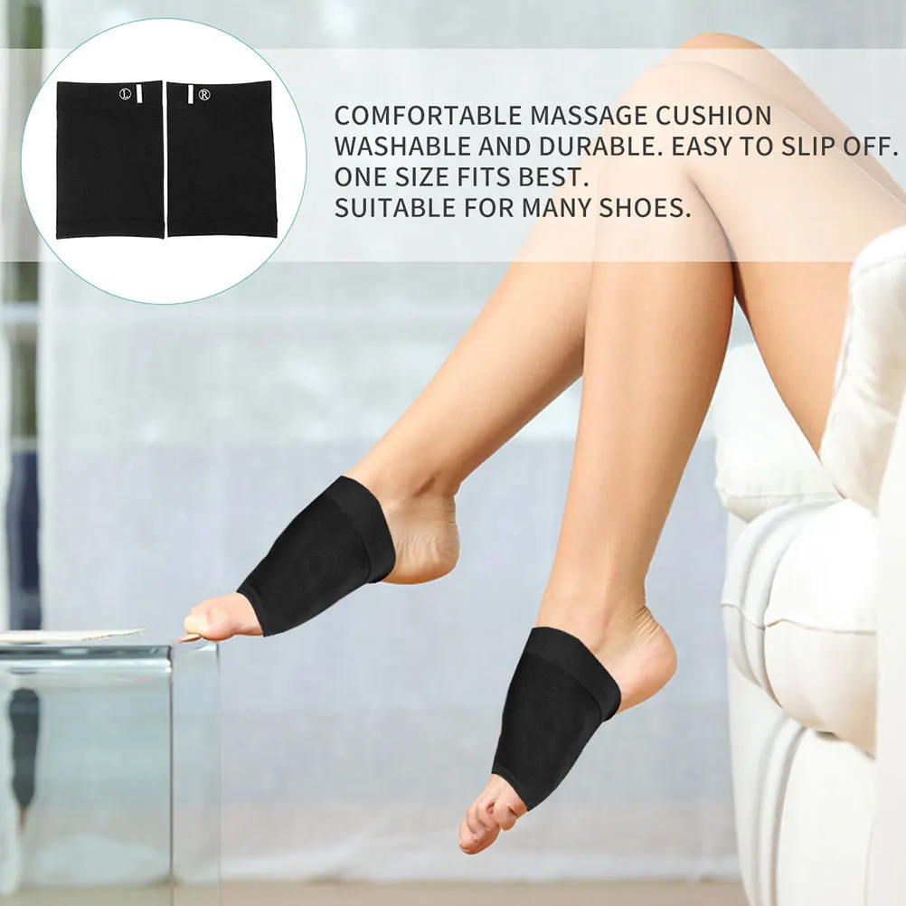 Plantillas de soporte para arco, almohadillas antideslizantes para pies, transpirables para pies planos, ropa deportiva para oficina, herramientas para el cuidado de los pies, cojín para arco, 1 par
