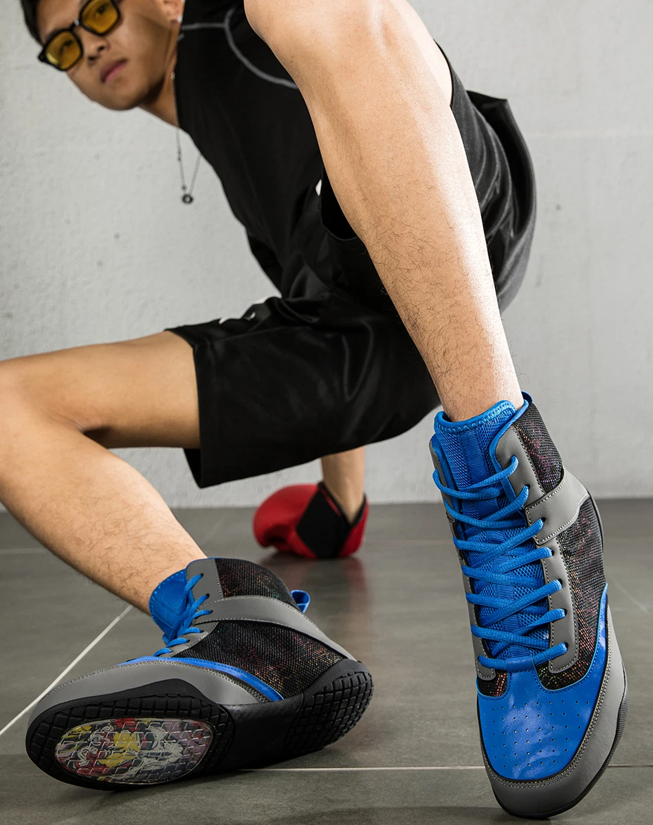 

Men's professional boxing shoes Men's comfortable matching training boxing fighting boots wrestling fighting weightlifting shoes