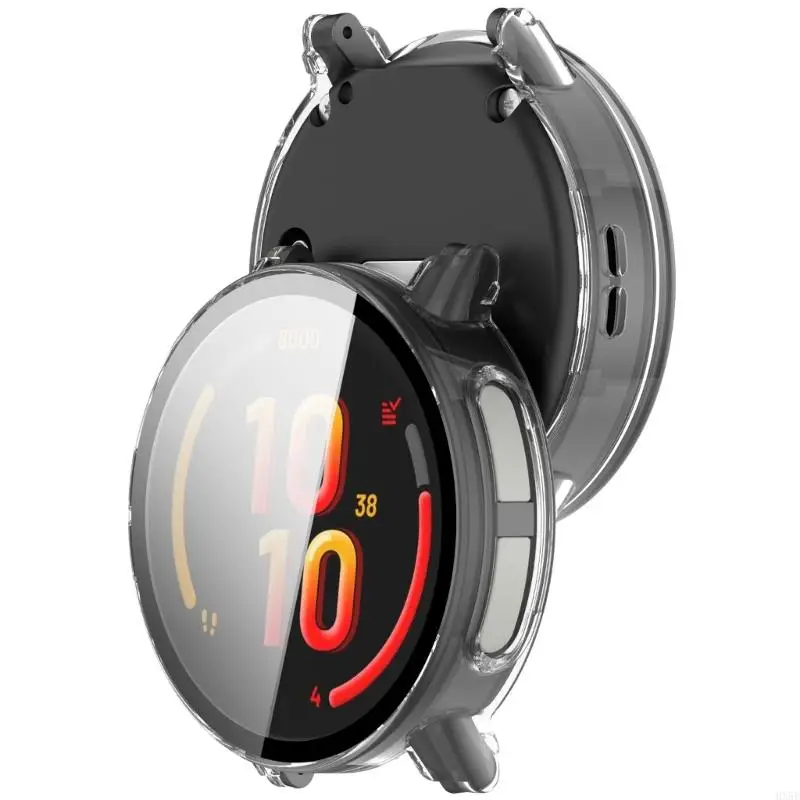 

Smartwatch Screen Protector Case Shell with Tempered Glass Film Protective Cover for Bounce 2 Scratchproof Watch Case HX5E