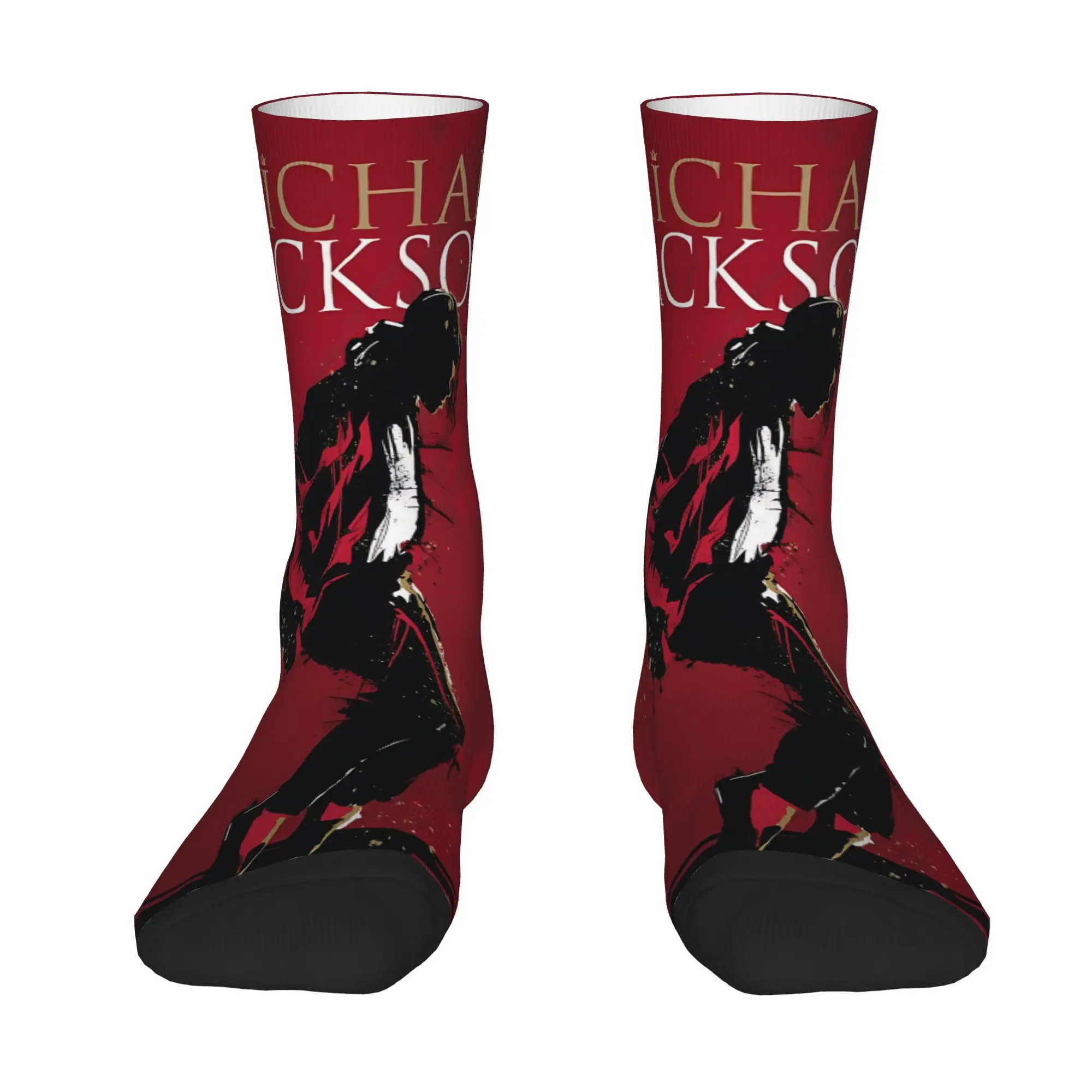 1 Pair Funny Crazy Sock for Men Moonwalk Icon Hip Hop Harajuku M-Michael Jackson Happy Quality Pattern Printed Crew Sock