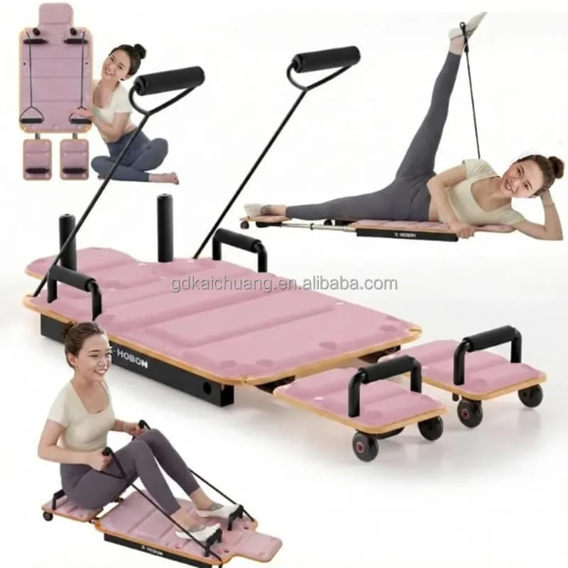 

Портативная складная доска для пилатеса и фитнеса для дома, профессиональный многофункциональный тренажер для баланса и проработки мышц живота, для коррекции фигуры