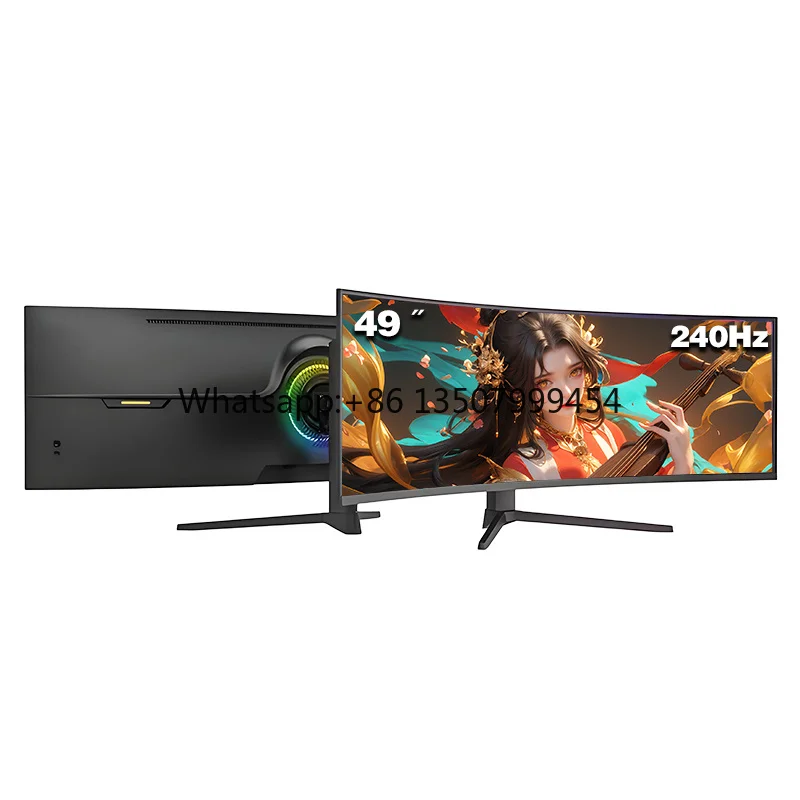 OEM 49-Inch Curved LED Monitor for Office Gaming 5K LCD Desktop Design 240Hz Refresh Rate DP Professional Factory Manufacturing