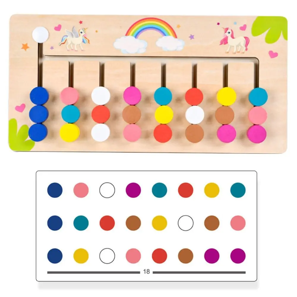 

Double-sided Montessori Learning Toys Matching Games Logic Thinking Training Montessori Wooden Toys Wooden Activity Board