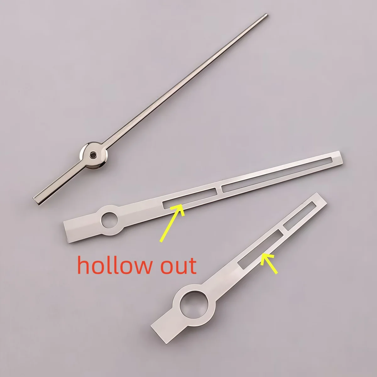 Hollow Design Watch Hands Simple Straight Second Hand Is Suitable for NH35 NH36 ETA2824 PT5000 Automatic Movement Luminous Hands