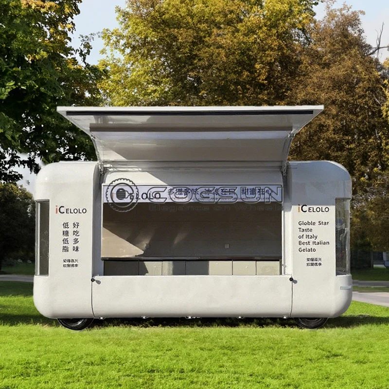 

Cogsun Vintage Style Popcorn and Candy Cart Mobile Concession Trailer for Events