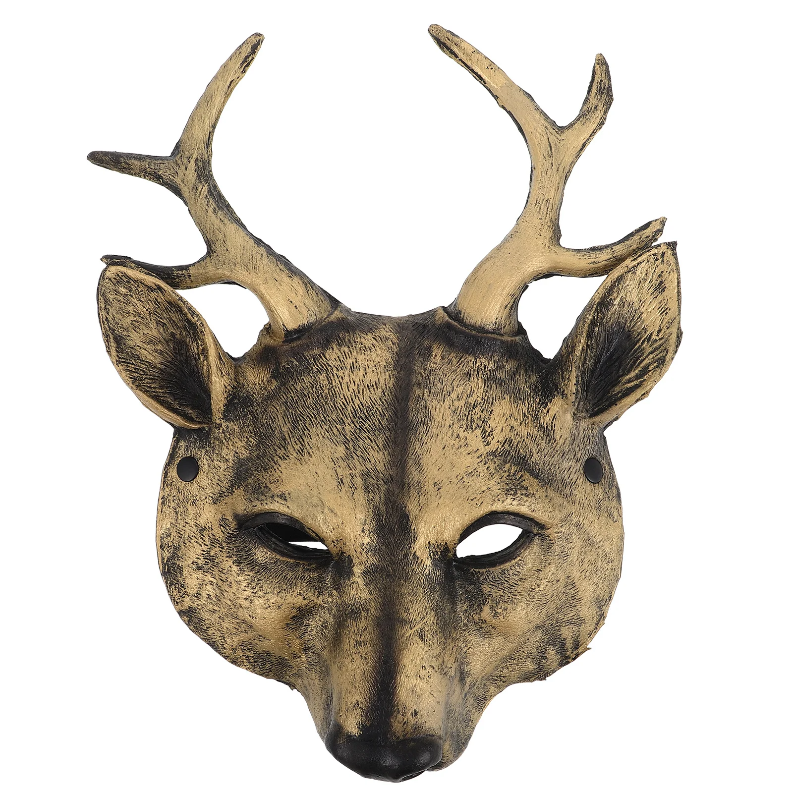 

Durable PU Deer Mask Realistic 3D Animal Head for Halloween Cosplay Costume Dress Up Party Reindeer Deer Head Mask Costume