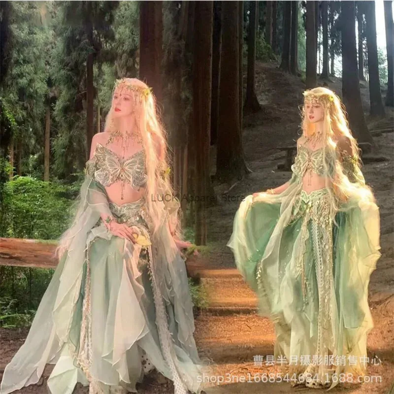 

Studio Flying Sky Hanfu Female Western Region Style Clothing Embroidery Travel Photography Yujintang Butterfly Theme Clothing