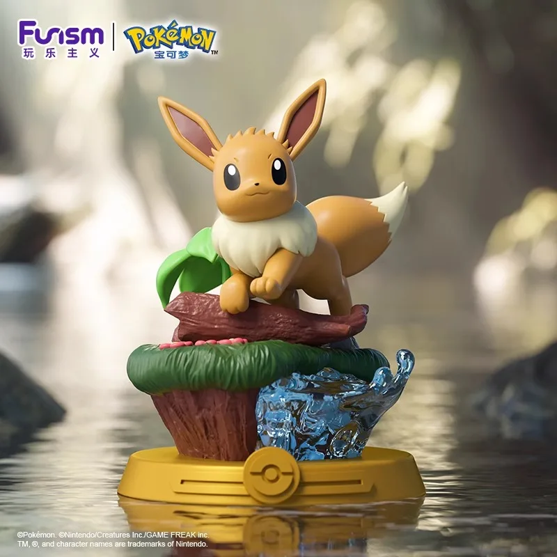 

FUNISM Authentic Pokemon Eevee Evolution Blind Box Handmade Doll Ornament Trendy Play Peripheral Surprise Gift For Pokemon Fans