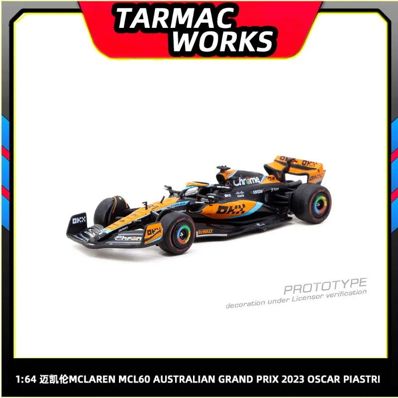 TW 1:64 McLaren MCL60 2023 F1 Die-cast Alloy Car Model, Boys' Holiday Gift Toy, Adult Collection Decoration Item.