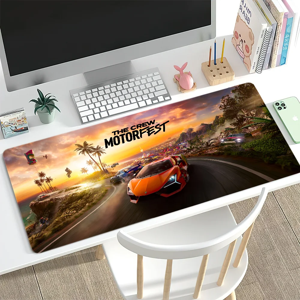 لوحة ماوس C-Crew Motorfest حصيرة مكتبية كبيرة غير قابلة للانزلاق ومضادة للمكياج لوحة مفاتيح مريحة للمكتب والمطاط والكمبيوتر المنزلي مخصصة