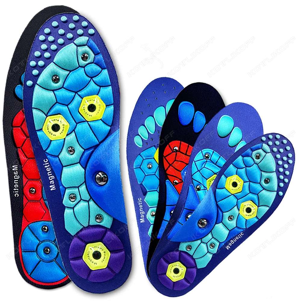 Unisex Magnetische Therapie Sport Inlegzolen Acupressuur Massage Steunzool Afslanken Gewichtsverlies Anti-vermoeidheid Gezondheidszorg Pads - afbeelding 2