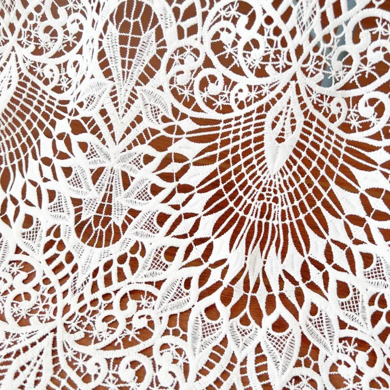 Hollow Water Soluble Lace Fabrics, Clothing Accessories, Wide, RS3784, 120cm