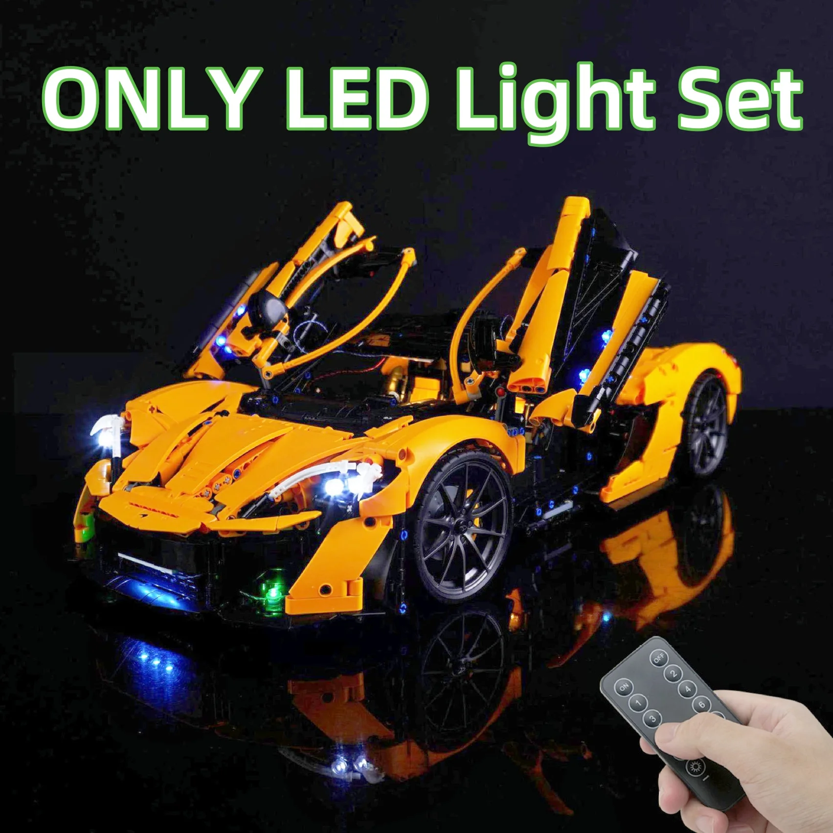 NEW IN STOCK  RC LED Light Set For McLarenp1 Car Compatible With LEGO 42172 Set Excluding Building Block Products Toys