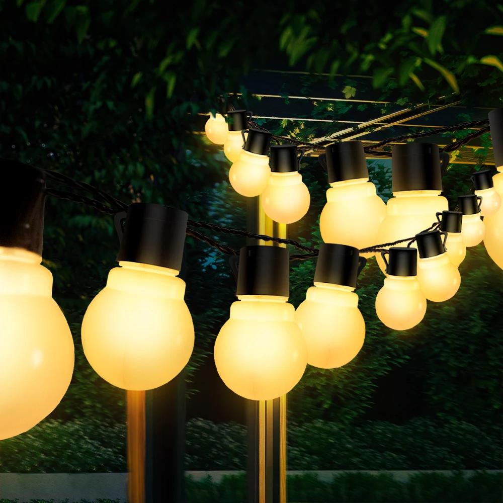 Solar Lights Outdoor Waterproof,  LED Globe Solar String Lights  Outdoor Solar Lights for Yard Balcony Patio Tree Canopy Party