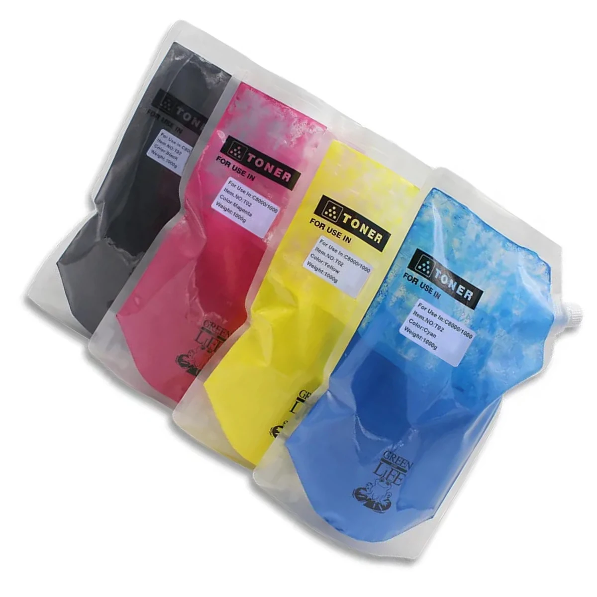 1 كجم مسحوق تلوين البشرة مجموعات إعادة تعبئة الغبار لشارب MX C55TB MX C55TC MX C55TM MX C55TY MX C55B MX C55BK MX C55K MX C55C