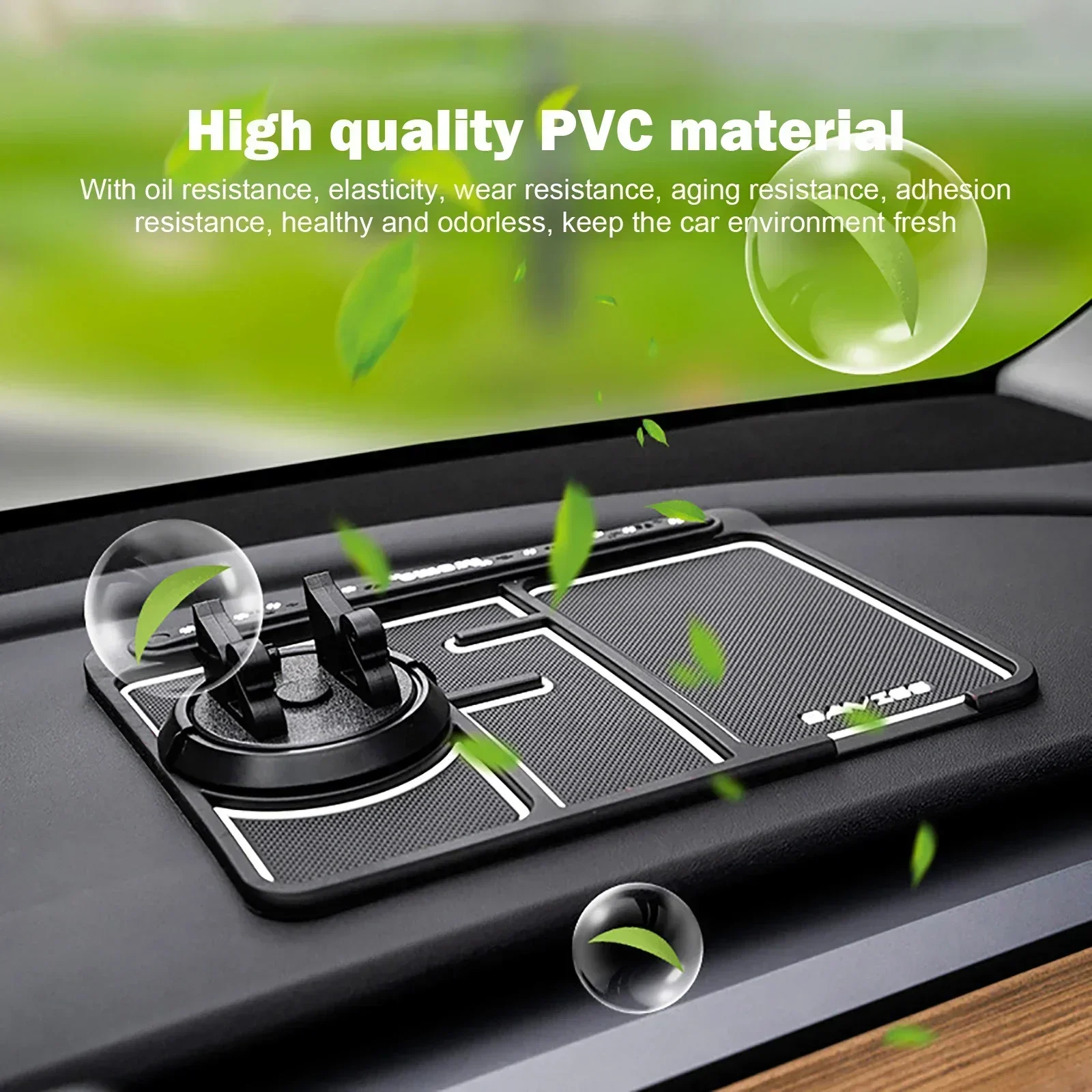 Car Anti-Slip Mat panel Silicone Phone Holder Dashboard Mount Stand Multi-purpose Car Organizer Tray Car Accessory