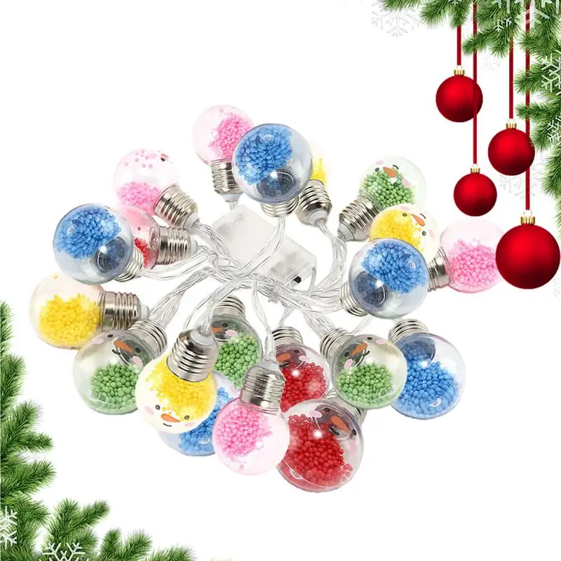 Christmas String Lights Colorful Bubbles Led LString Ights 3 Meters Christmas Decoration Led Lights Waterproof Colorful Bubbles